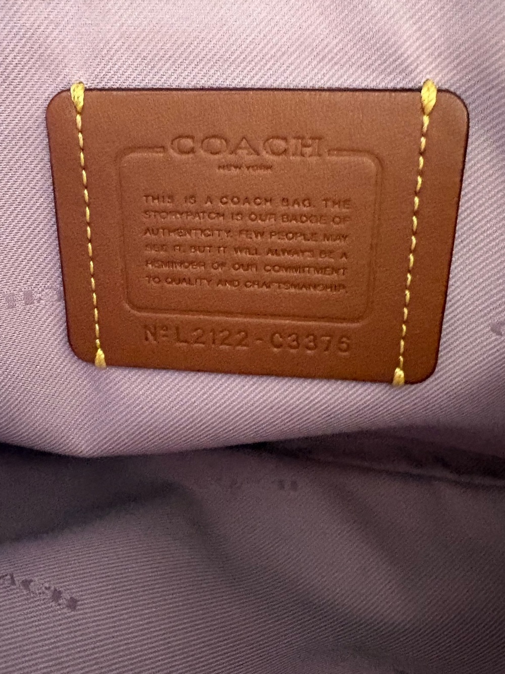 💗💗COACH POLLY ICE PURPLE PEBBLED LEATHER CROSSBODY BAG!💗💗 - Picture 6 of 7